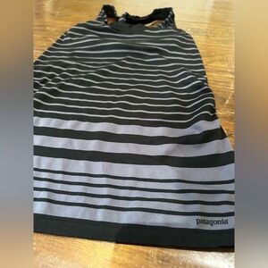 Patagonia Women's Black‎ and Gray Striped Pencil Skirt